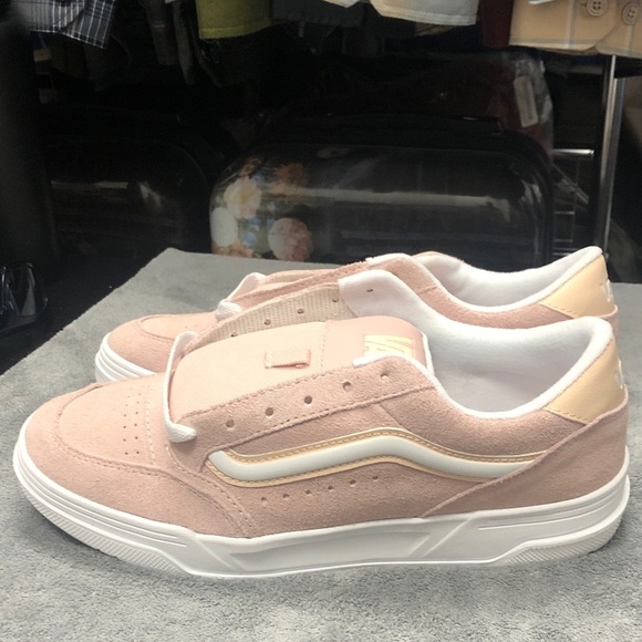 Vans Hylane Sepia Rose and White Suede Sneakers - Picture 2 of 6